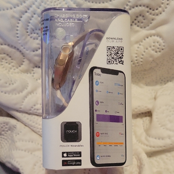 Sport Smartwatch - Gold and Pink - Picture 2 of 8